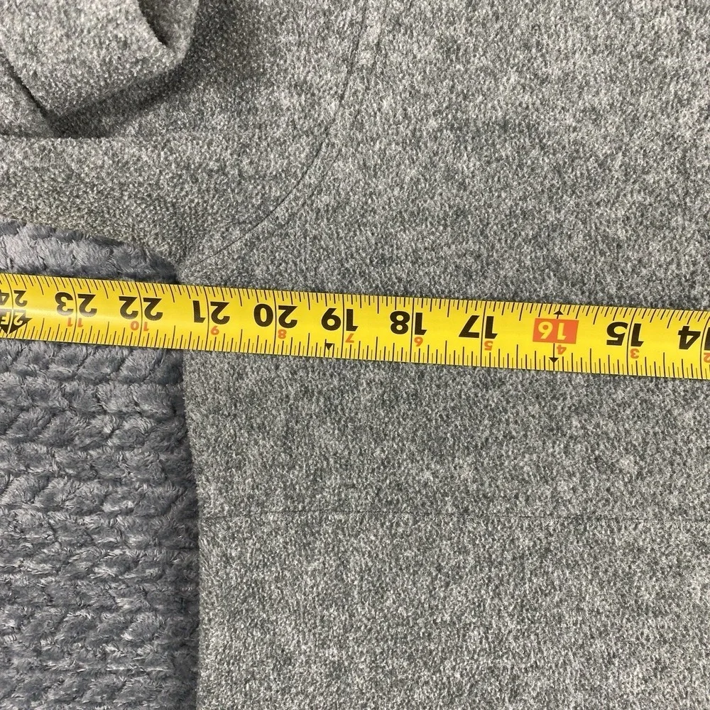 The North Face Pullover Mens Large Gray Quarter Zip Fleece Sweater Hiking